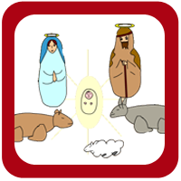 Hiver. Crèche