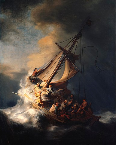 Rembrandt La tempête apaisée